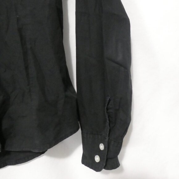 TOMMY JEANS | small | Black Cotton Casual / Dress Shirt | Made In Canada 🟥🍁🟥 - Picture 8 of 14